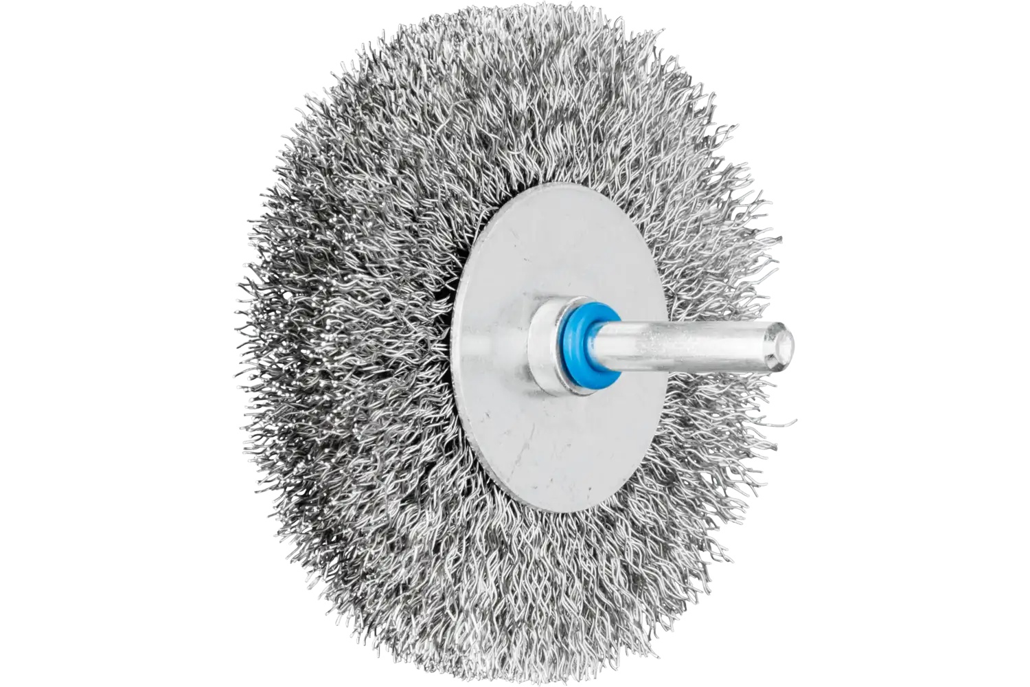 Picture of Pferd Crimped Mounted Wheel Brush 3" Dia. .012 Stainless Steel 1/4" Shank